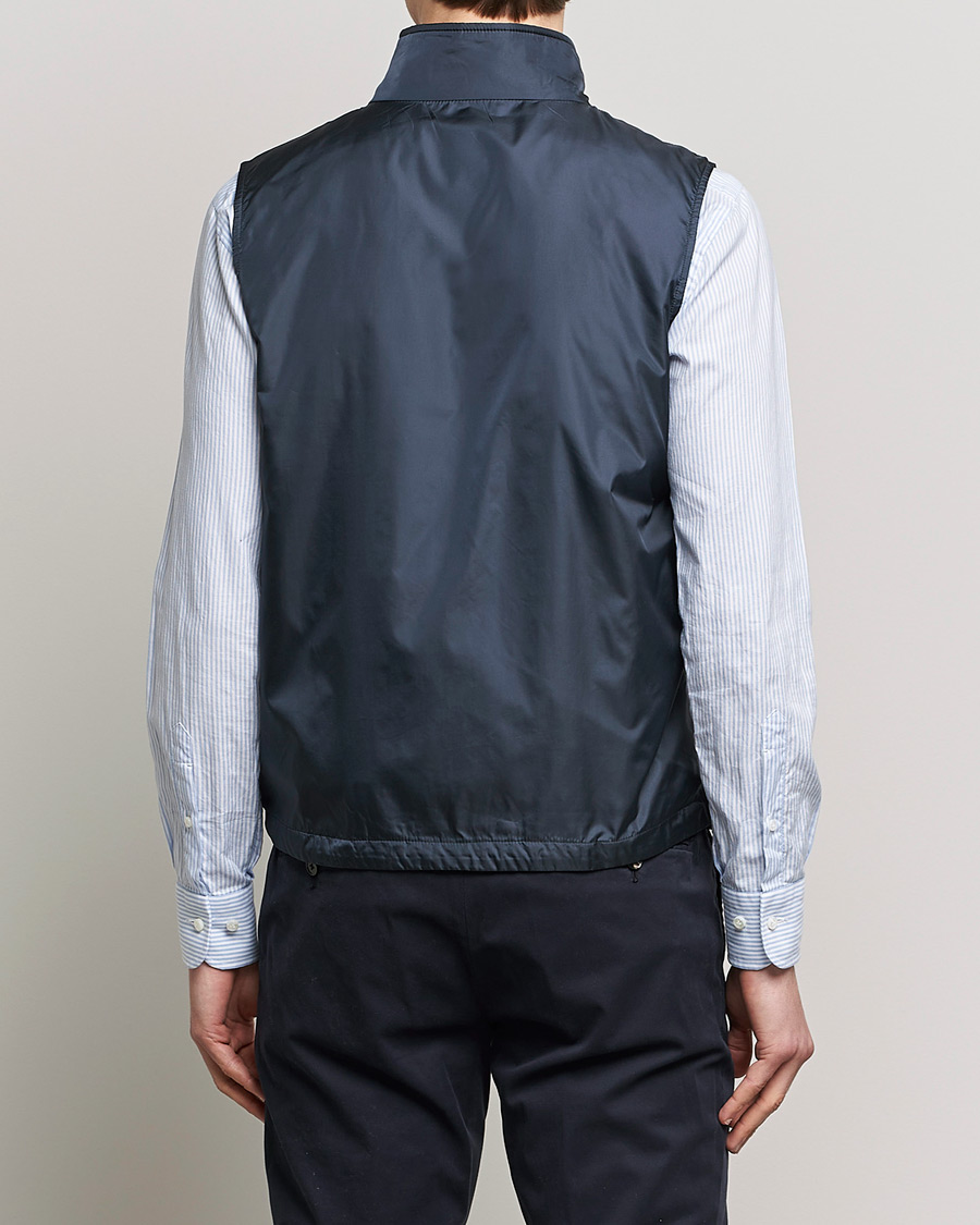 Hombres | Chalecos | Aspesi | Vernes Nylon Gilet Navy