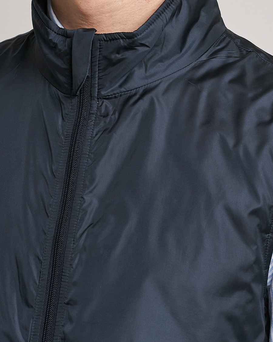 Hombres | Chalecos | Aspesi | Vernes Nylon Gilet Navy