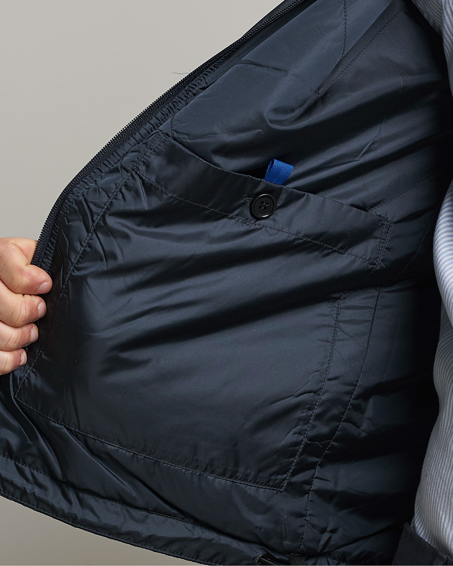 Hombres | Chalecos | Aspesi | Vernes Nylon Gilet Navy