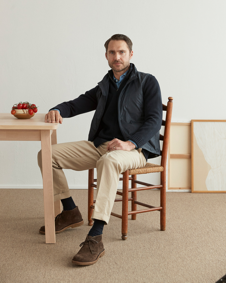 Hombres | Chalecos | Aspesi | Vernes Nylon Gilet Navy