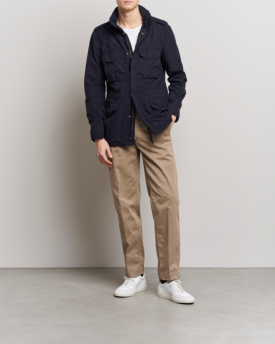 Hombres | Abrigos y chaquetas | Aspesi | Giubotto Garment Dyed Field Jacket Navy