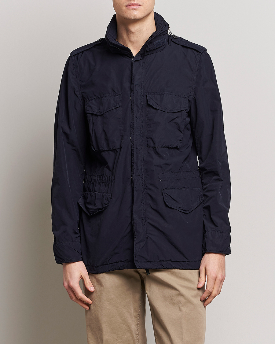 Hombres | Abrigos y chaquetas | Aspesi | Giubotto Garment Dyed Field Jacket Navy