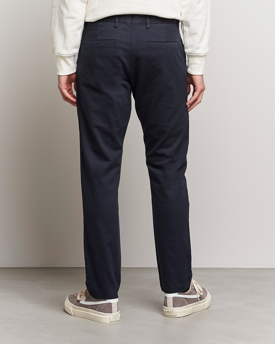 Hombres | Pantalones | NN07 | Theo Regular Fit Stretch Chinos Navy Blue