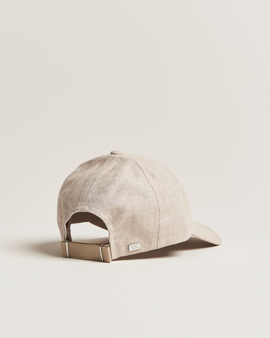 Hombres | Sombreros y gorras | Varsity Headwear | Linen Baseball Cap Hampton Beige