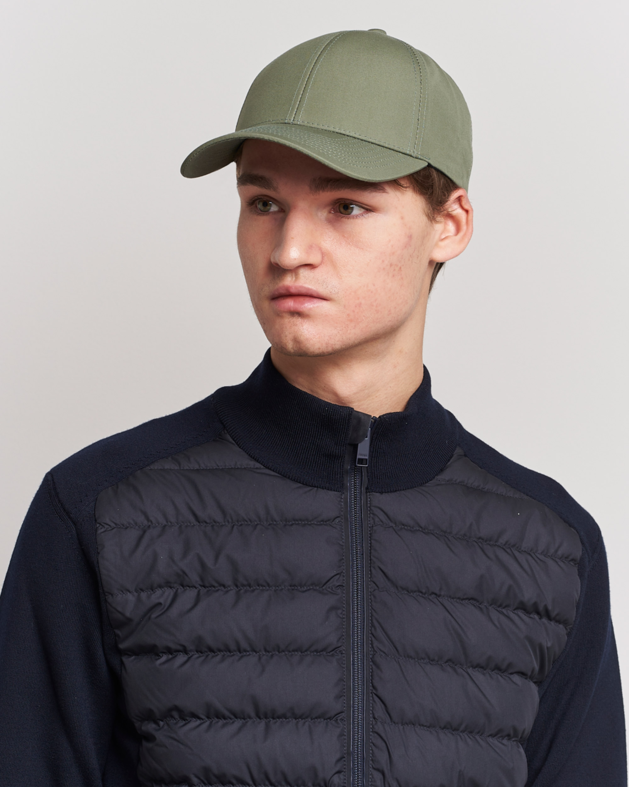 Hombres | Sombreros y gorras | Varsity Headwear | Cotton Baseball Cap Sage Green