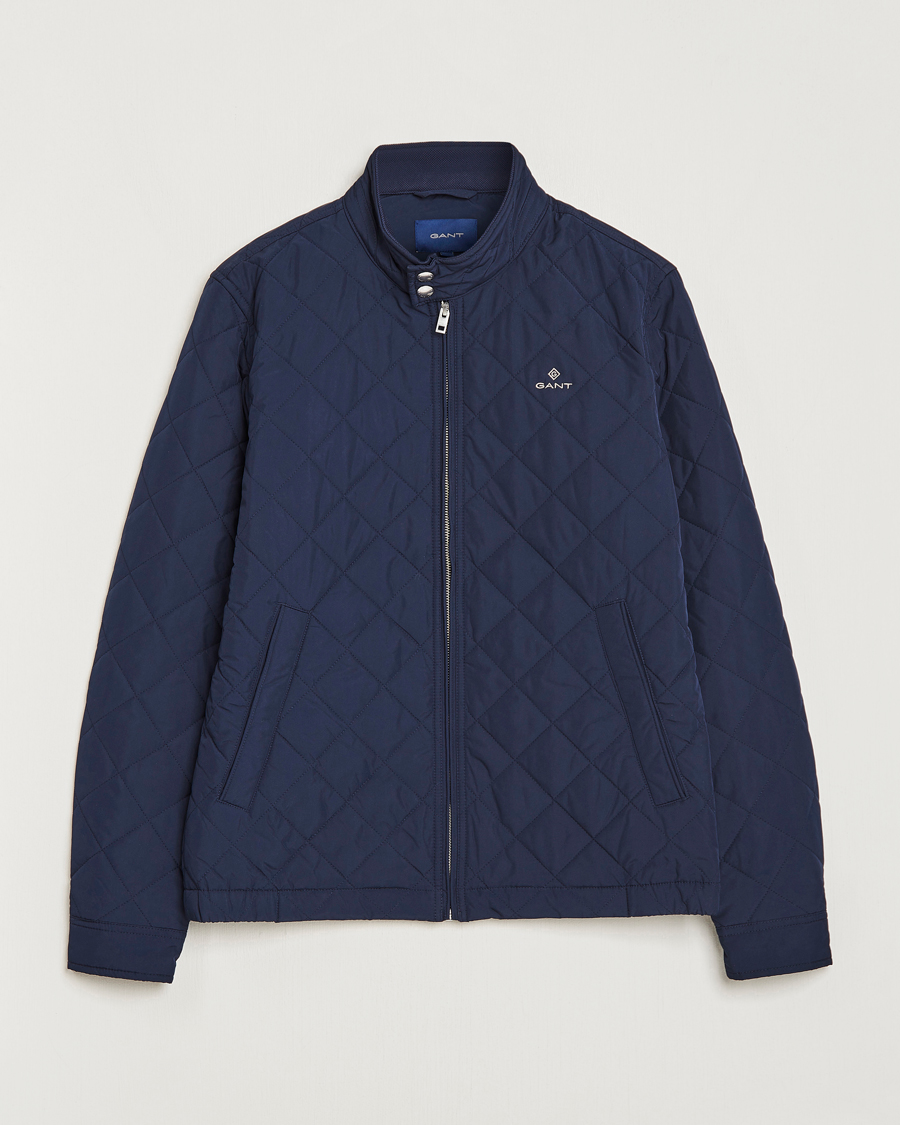 Hombres | Abrigos y chaquetas | Gant | The Quilted Windcheater Evening Blue