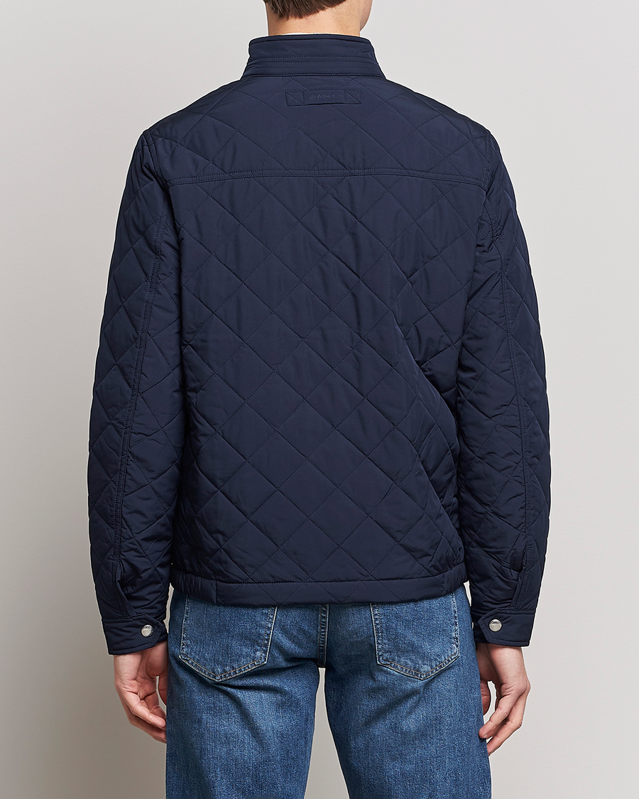 Hombres | Abrigos y chaquetas | Gant | The Quilted Windcheater Evening Blue