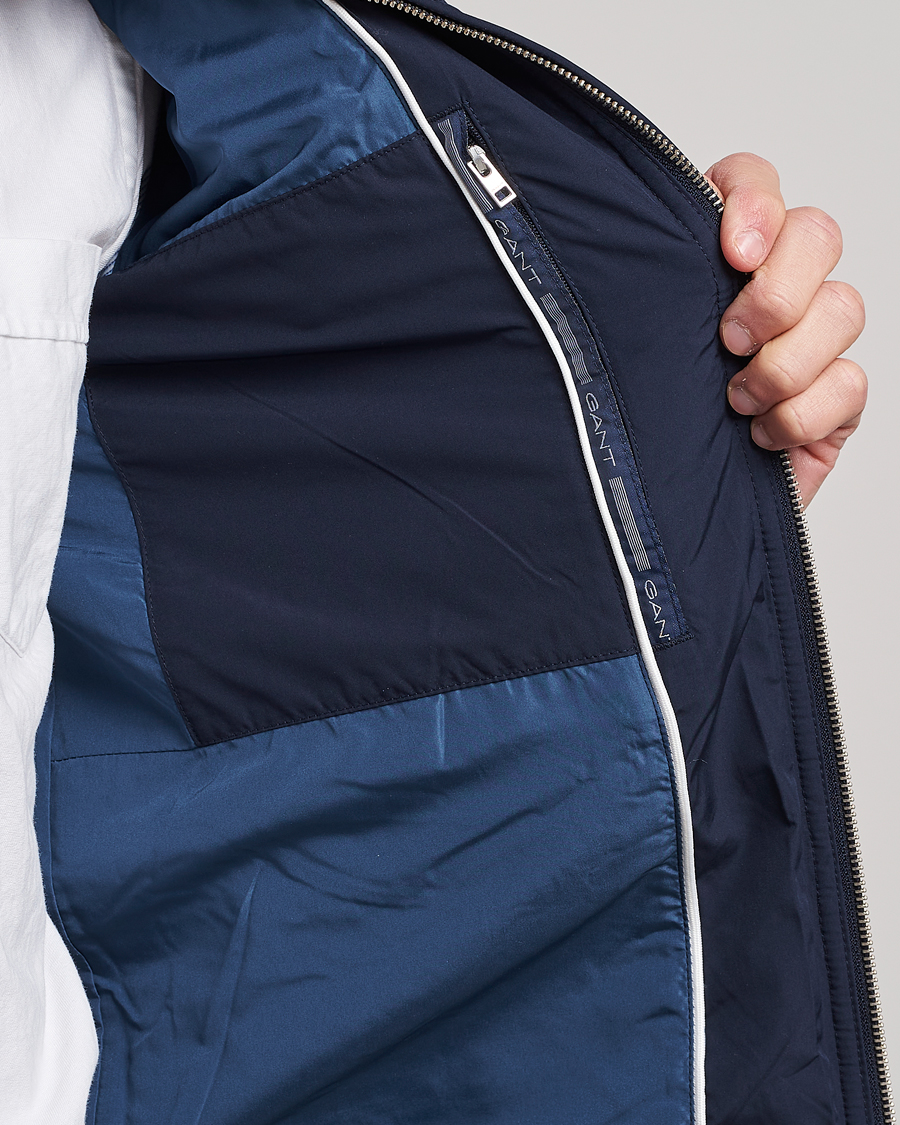 Hombres | Abrigos y chaquetas | Gant | The Quilted Windcheater Evening Blue