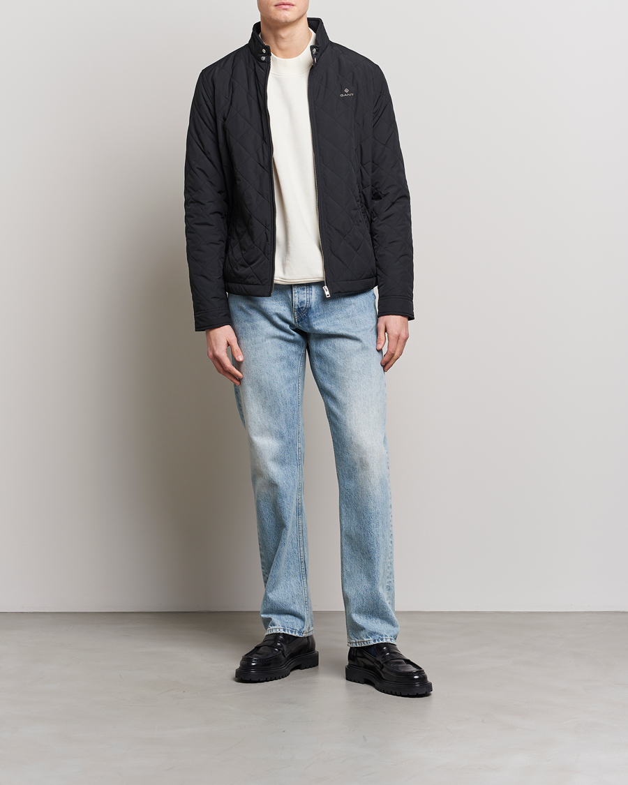 Hombres | Abrigos y chaquetas | Gant | The Quilted Windcheater Black