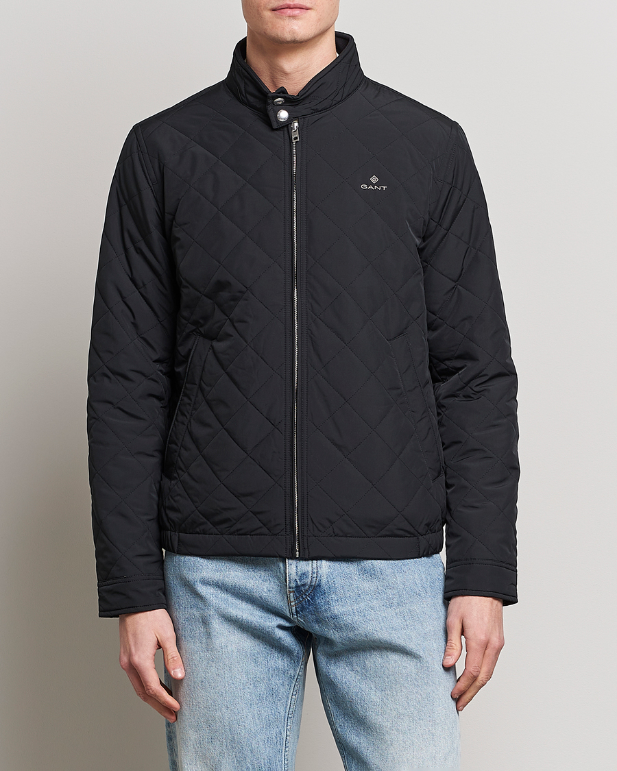 Hombres | Abrigos y chaquetas | Gant | The Quilted Windcheater Black