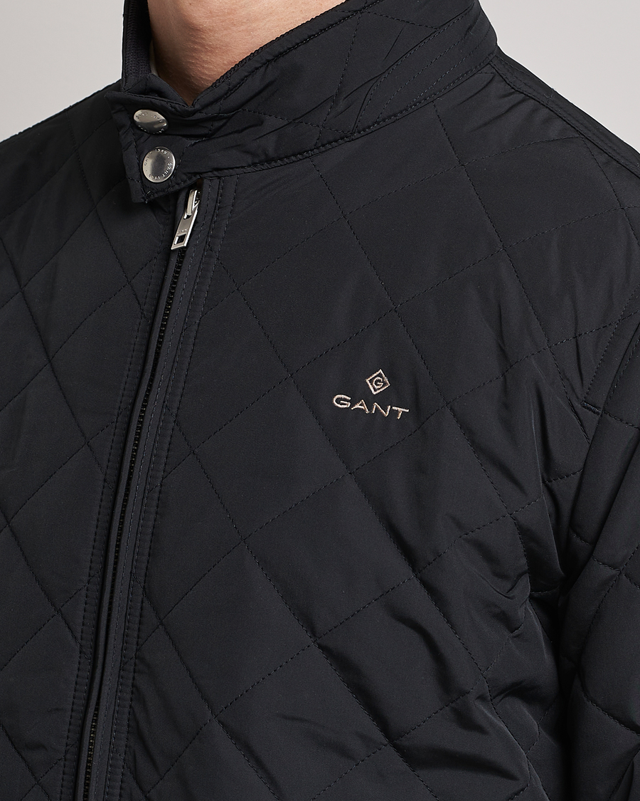 Hombres | Abrigos y chaquetas | Gant | The Quilted Windcheater Black