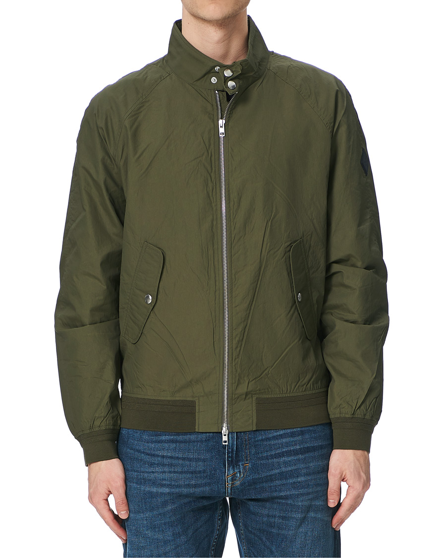 Hombres | Abrigos y chaquetas | GANT | Nylon Harrington Jacket Dark Leaf