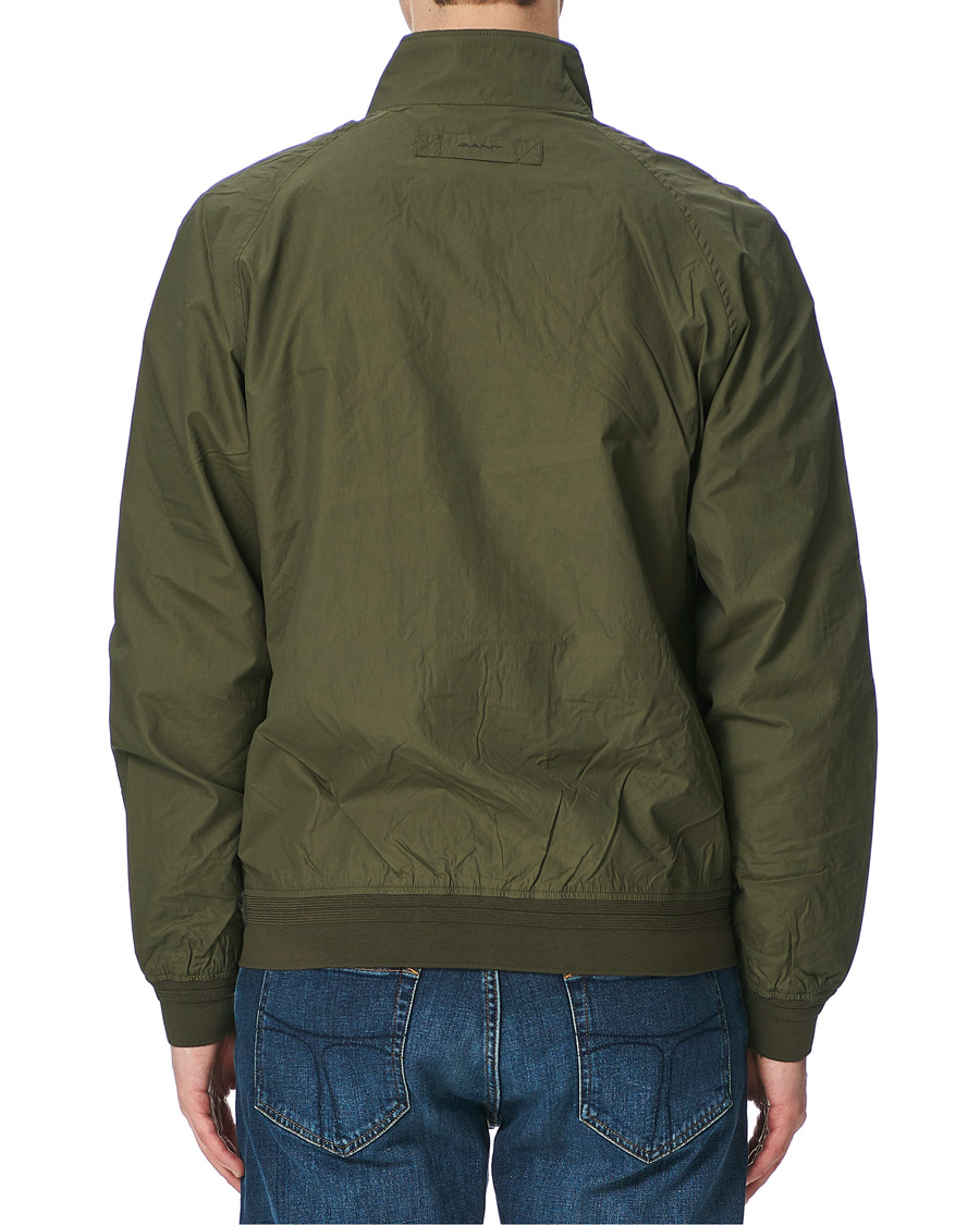 Hombres | Abrigos y chaquetas | GANT | Nylon Harrington Jacket Dark Leaf