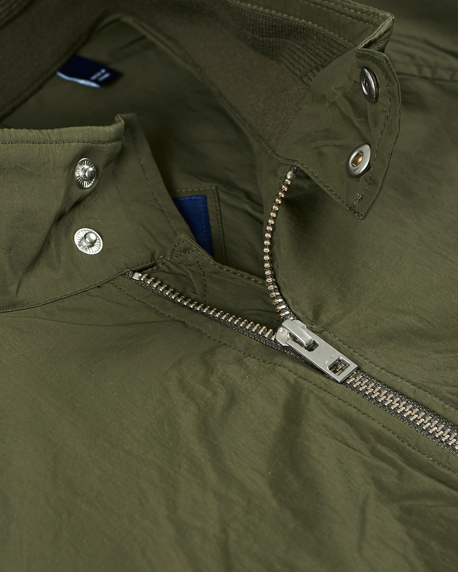 Hombres | Abrigos y chaquetas | GANT | Nylon Harrington Jacket Dark Leaf