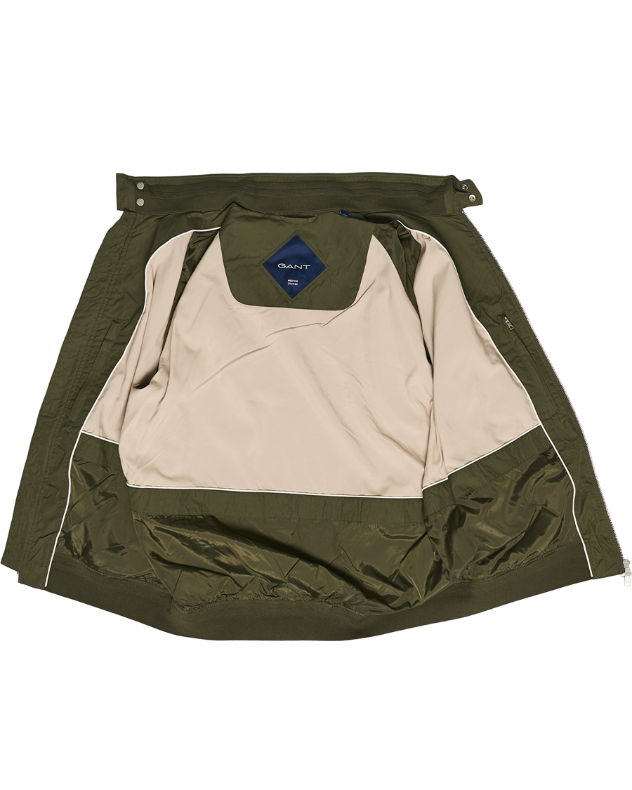 Hombres | Abrigos y chaquetas | GANT | Nylon Harrington Jacket Dark Leaf