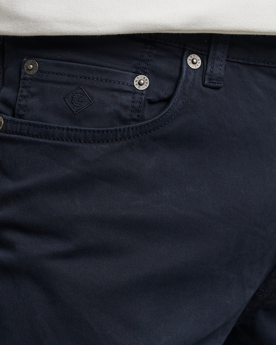 Hombres | Pantalones | GANT | Hayes Desert Jeans Navy