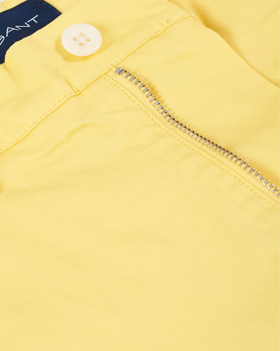 Hombres | Pantalones cortos | GANT | Regular Sunbleached Shorts Brimstone Yellow