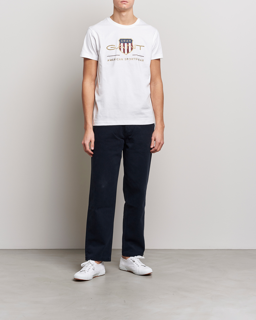 Hombres | Camisetas | GANT | Archive Shield Logo T-Shirt White