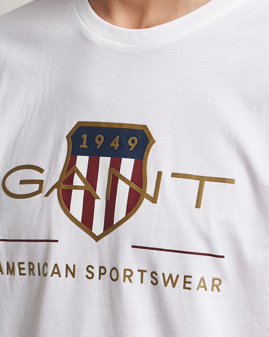 Hombres | Camisetas | GANT | Archive Shield Logo T-Shirt White