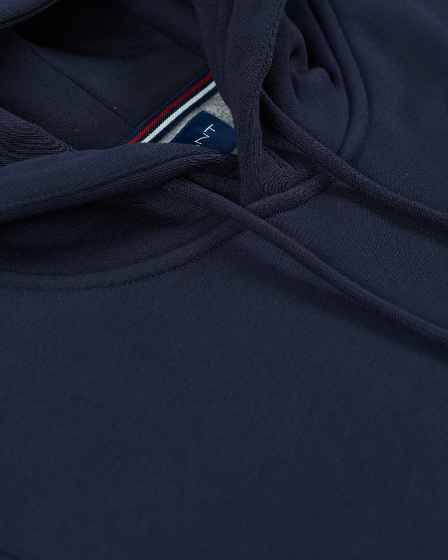 Hombres | Jerséis y prendas de punto | Gant | Original Shield Logo Hoodie Evening Blue