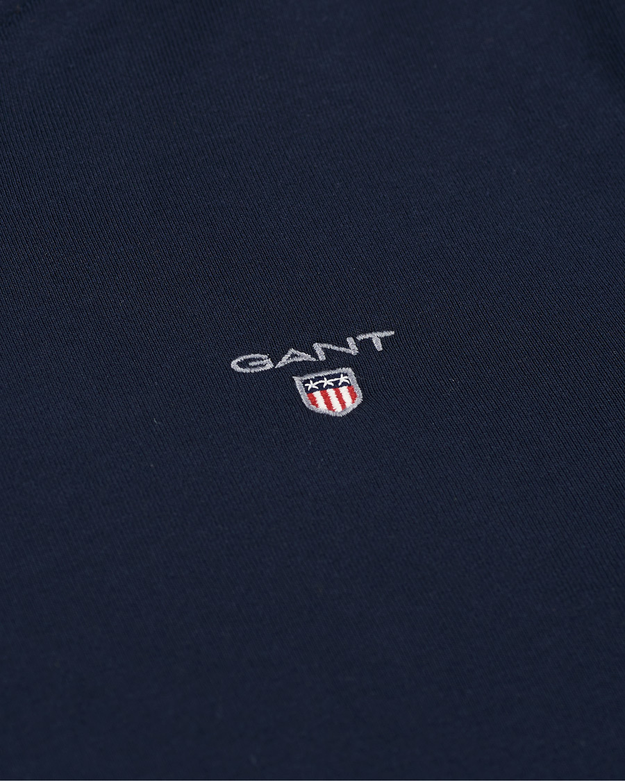 Hombres | Jerséis y prendas de punto | Gant | Original Shield Logo Hoodie Evening Blue