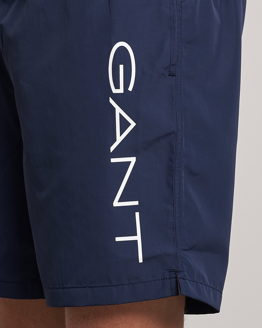 Hombres | Bañadores | GANT | Lightweight Logo Swimshorts Marine