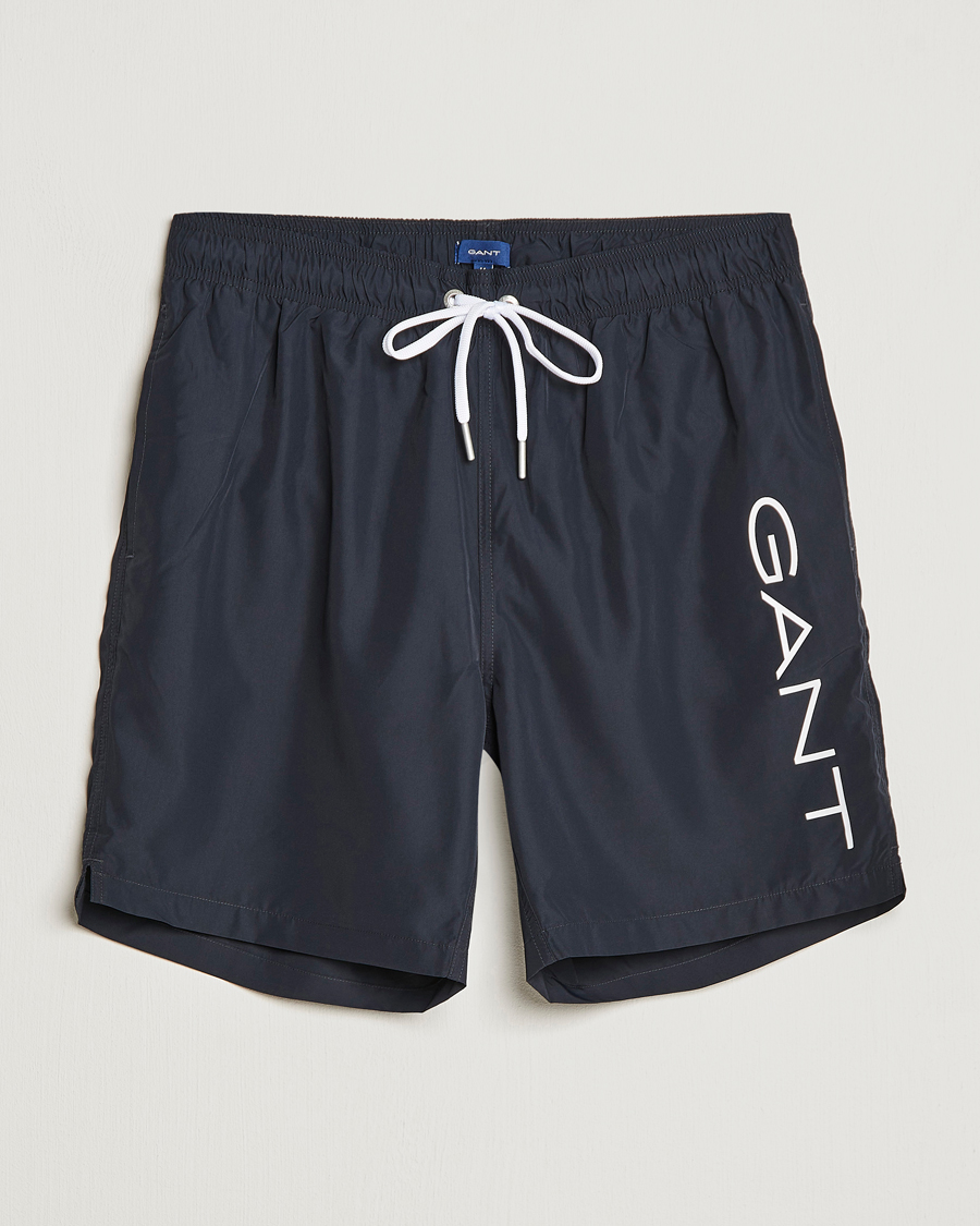 Hombres | Bañadores | GANT | Lightweight Logo Swimshorts Black