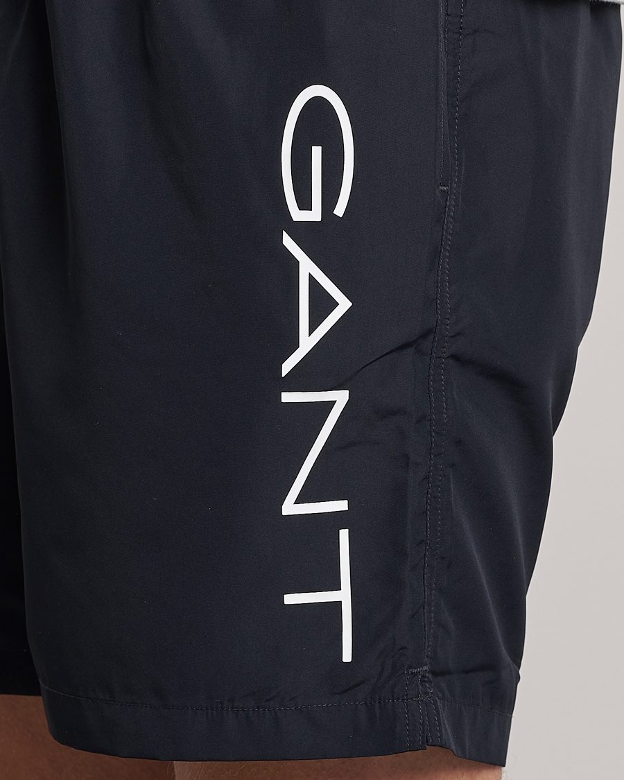 Hombres | Bañadores | GANT | Lightweight Logo Swimshorts Black