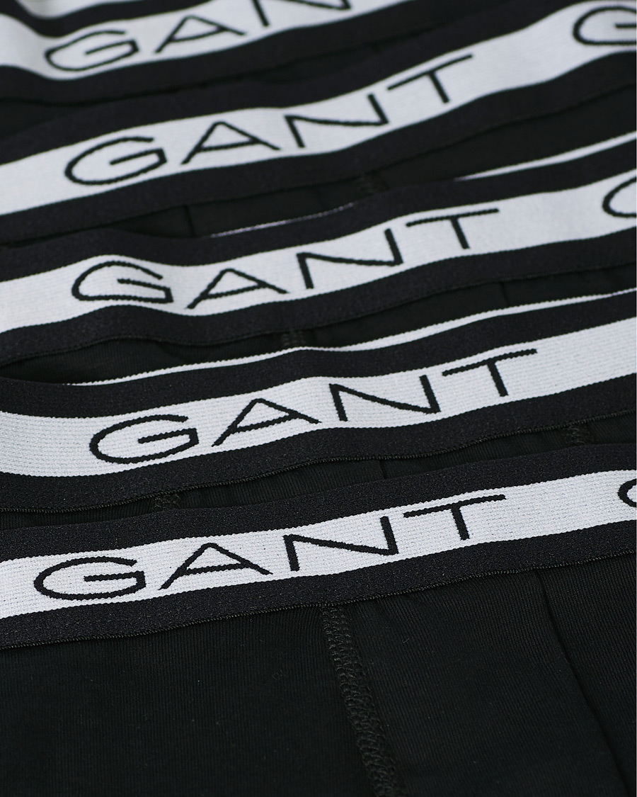 Hombres | Ropa interior y calcetines | Gant | 5-Pack Trunks Black
