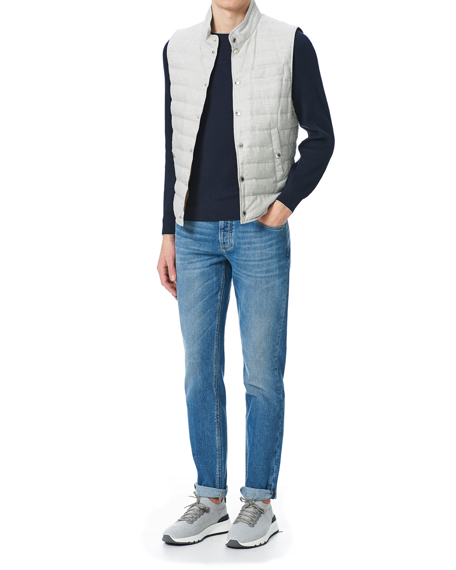 Hombres | Jerséis y prendas de punto | Brunello Cucinelli | Rib Stitch Navy