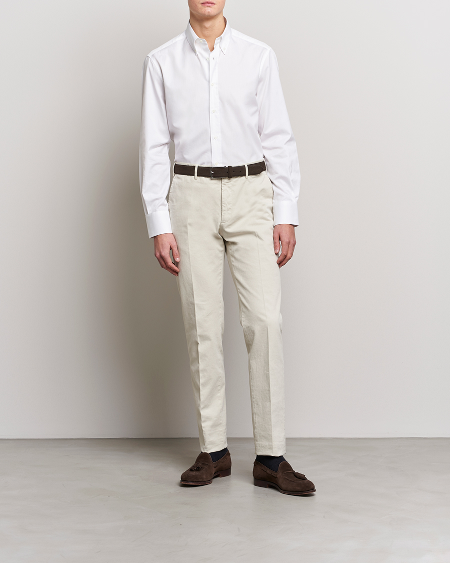 Hombres | Camisas | Brunello Cucinelli | Slim Fit Button Down Shirt White