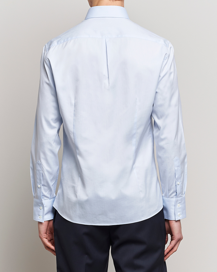 Hombres | Camisas | Brunello Cucinelli | Slim Fit Twill Button Down Shirt Light Blue