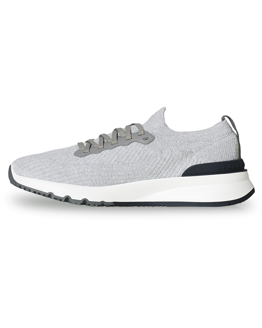 Hombres | Brunello Cucinelli Mesh Running Sneaker Light Grey | Brunello Cucinelli | Mesh Running Sneaker Light Grey