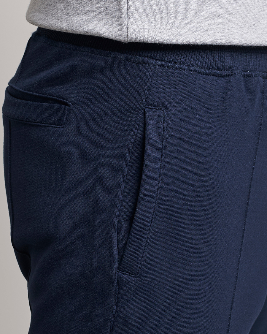 Hombres | Pantalones | Stenströms | Cotton Jersey Pants Navy