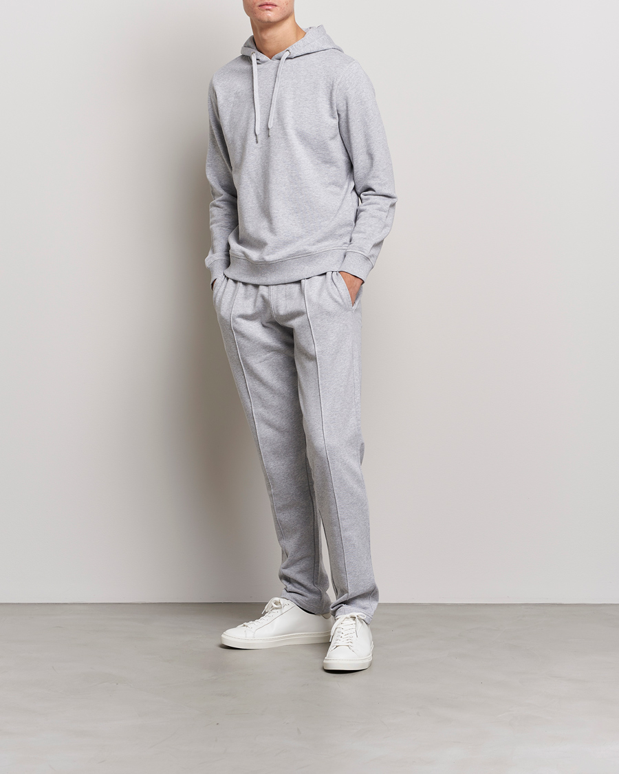 Hombres | Pantalones | Stenströms | Cotton Jersey Pants Grey