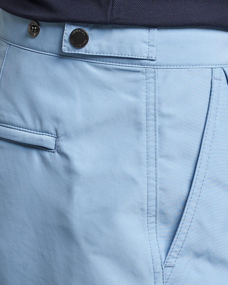 Hombres | Bañadores | Sunspel | Recycled Seaqual Tailored Swim Shorts Light Blue