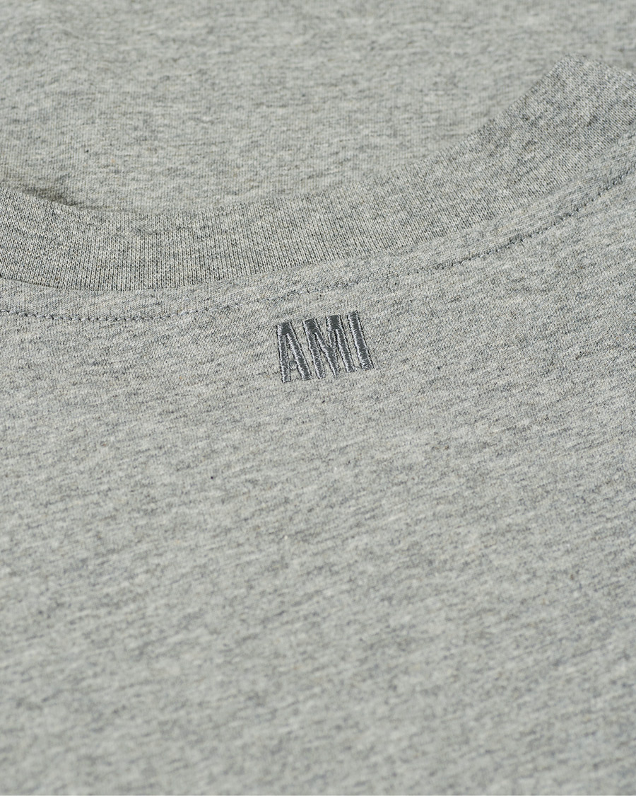 Hombres | Camisetas | AMI | Heart Short Sleeve Tee Heather Grey