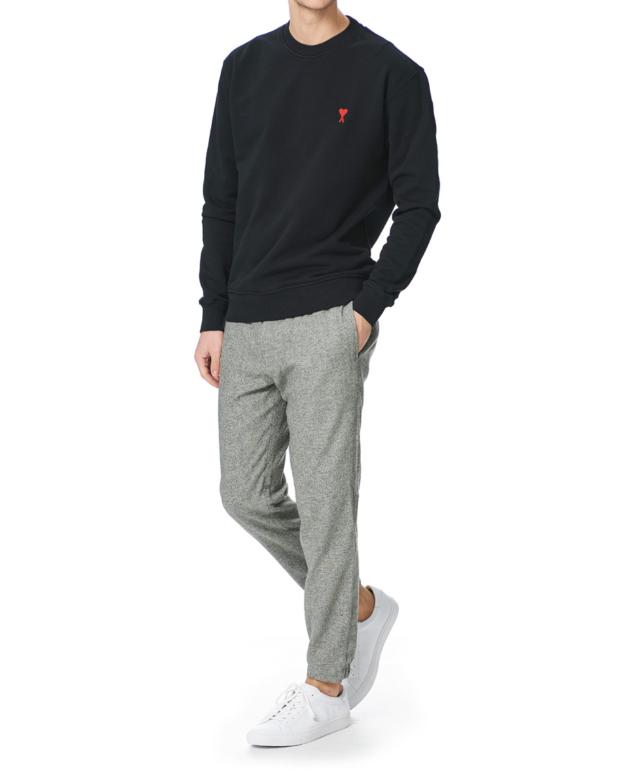 Hombres | Jerséis y prendas de punto | AMI | Heart Logo Sweatshirt Black