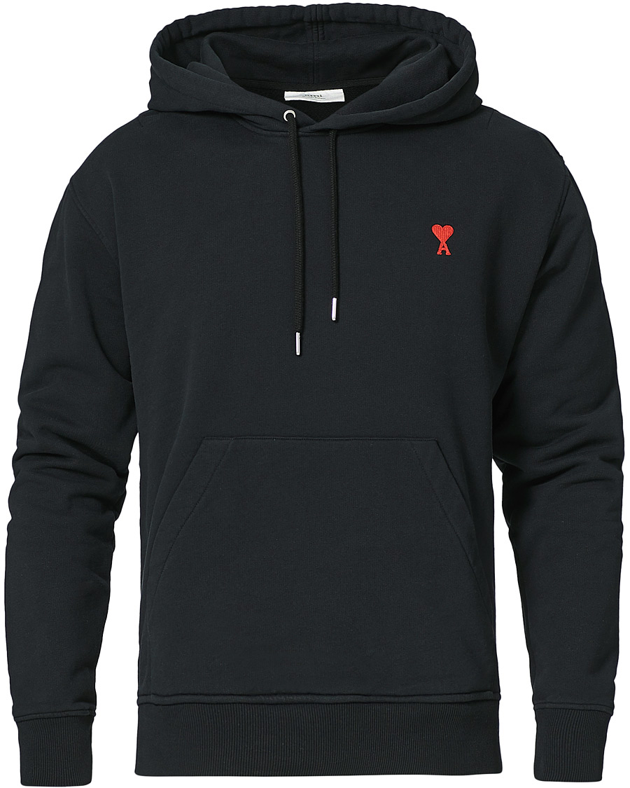 Hombres | Jerséis y prendas de punto | AMI | Heart Logo Hoodie Black