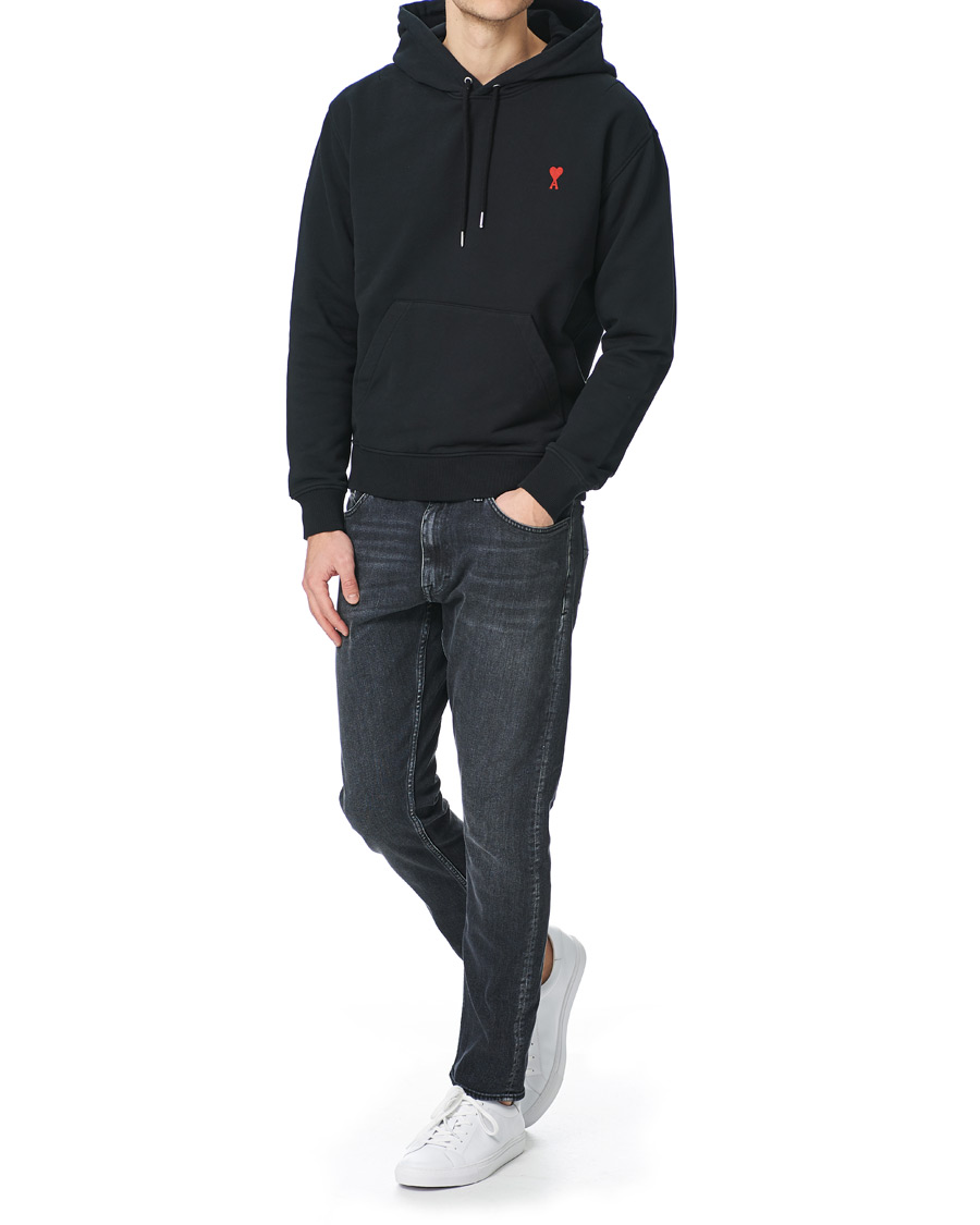 Hombres | Jerséis y prendas de punto | AMI | Heart Logo Hoodie Black