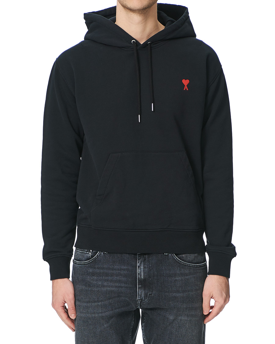 Hombres | Jerséis y prendas de punto | AMI | Heart Logo Hoodie Black