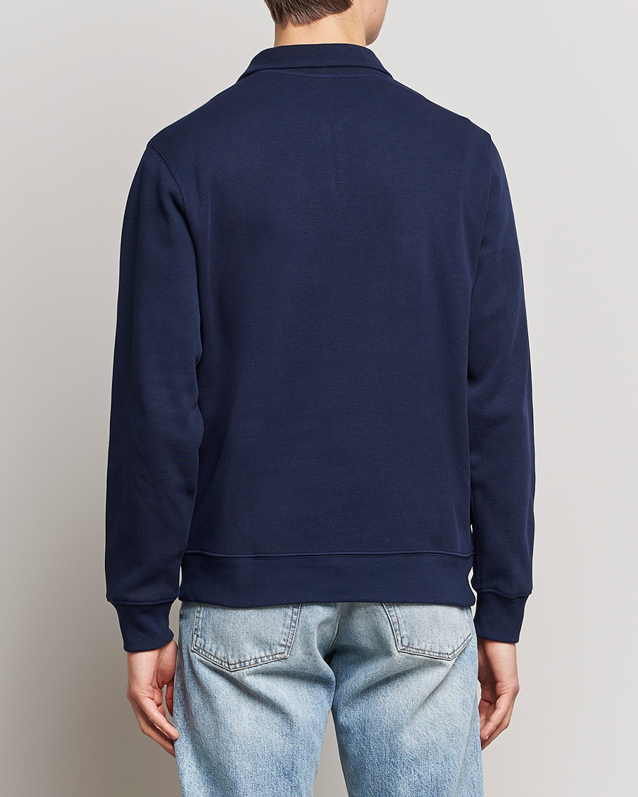 Hombres | Jerséis y prendas de punto | Lacoste | Rib Interlock Half Zip Navy