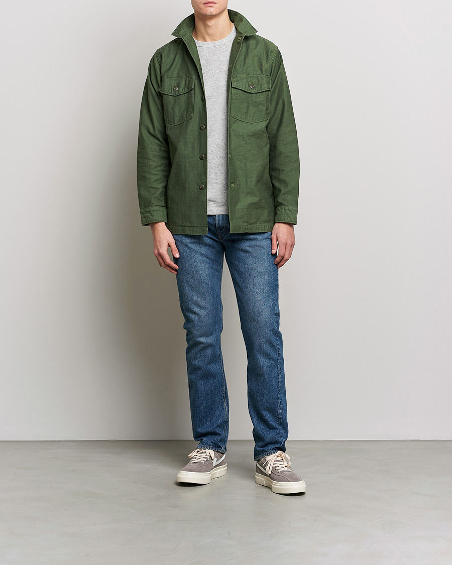 Hombres | Pantalones | orSlow | Tapered Fit 107 Selvedge Jeans 2 Year Wash