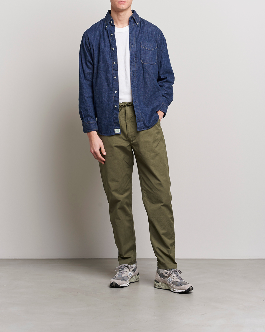 Hombres | Pantalones | orSlow | New Yorker Pants Army Green