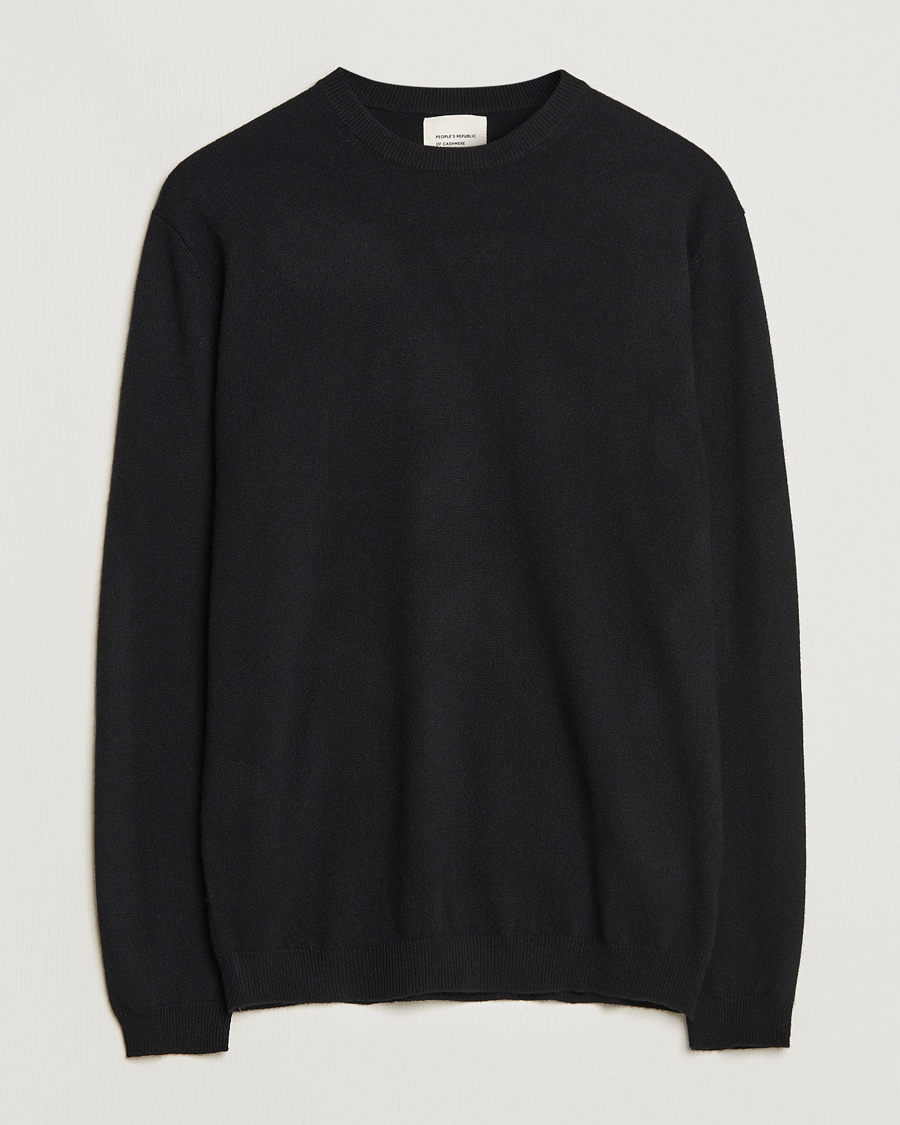 Hombres | Jerséis y prendas de punto | People's Republic of Cashmere | Cashmere Roundneck Black