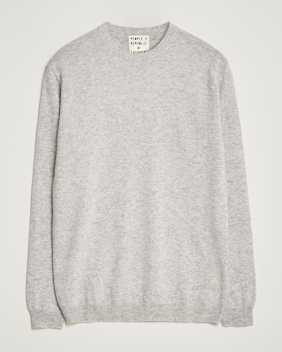 Hombres | Jerséis y prendas de punto | People's Republic of Cashmere | Cashmere Roundneck Ash Grey
