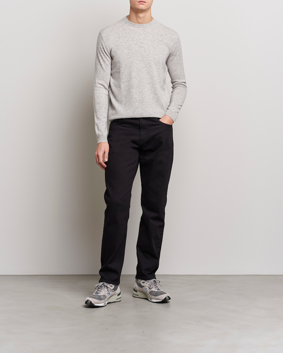 Hombres | Jerséis y prendas de punto | People's Republic of Cashmere | Cashmere Roundneck Ash Grey