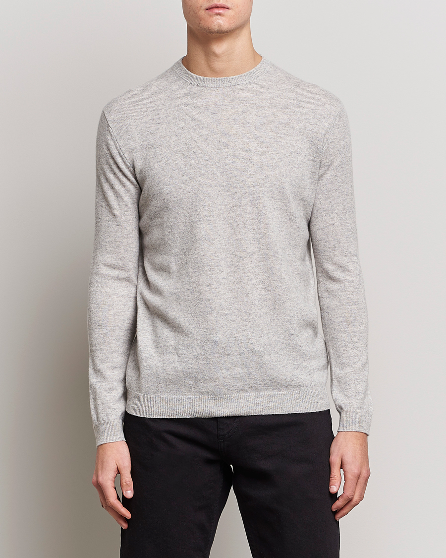 Hombres | Jerséis y prendas de punto | People's Republic of Cashmere | Cashmere Roundneck Ash Grey