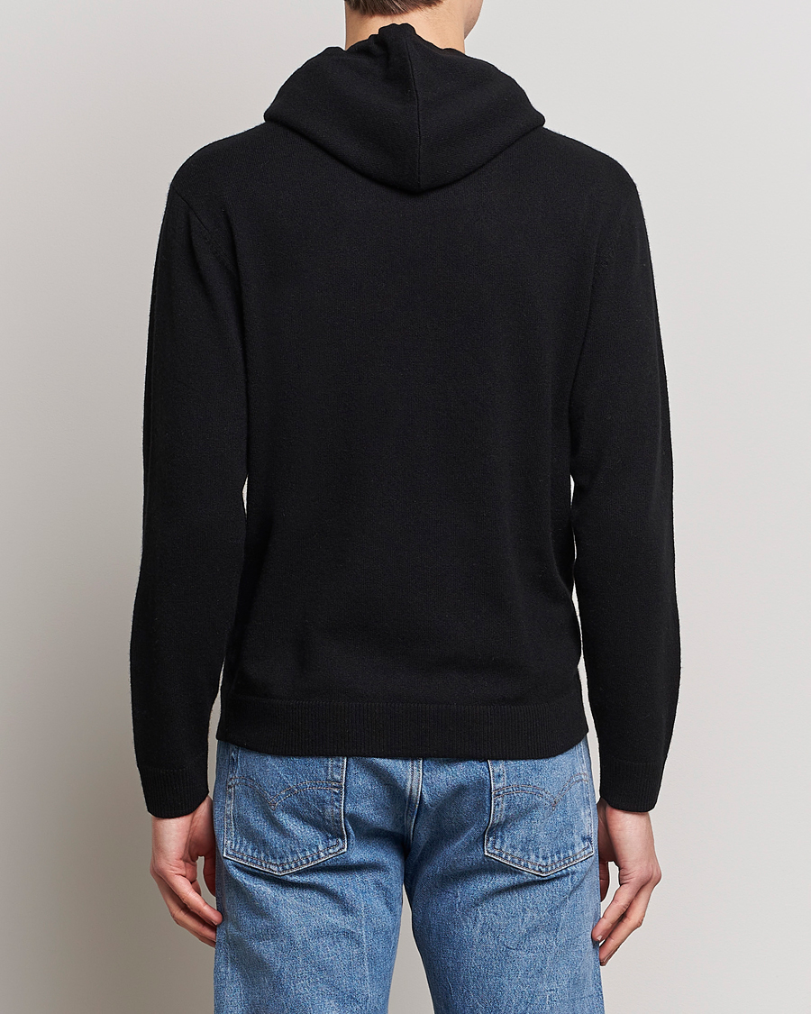 Hombres | Jerséis y prendas de punto | People's Republic of Cashmere | Cashmere Hoodie Black