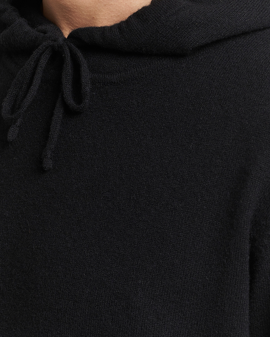 Hombres | Jerséis y prendas de punto | People's Republic of Cashmere | Cashmere Hoodie Black